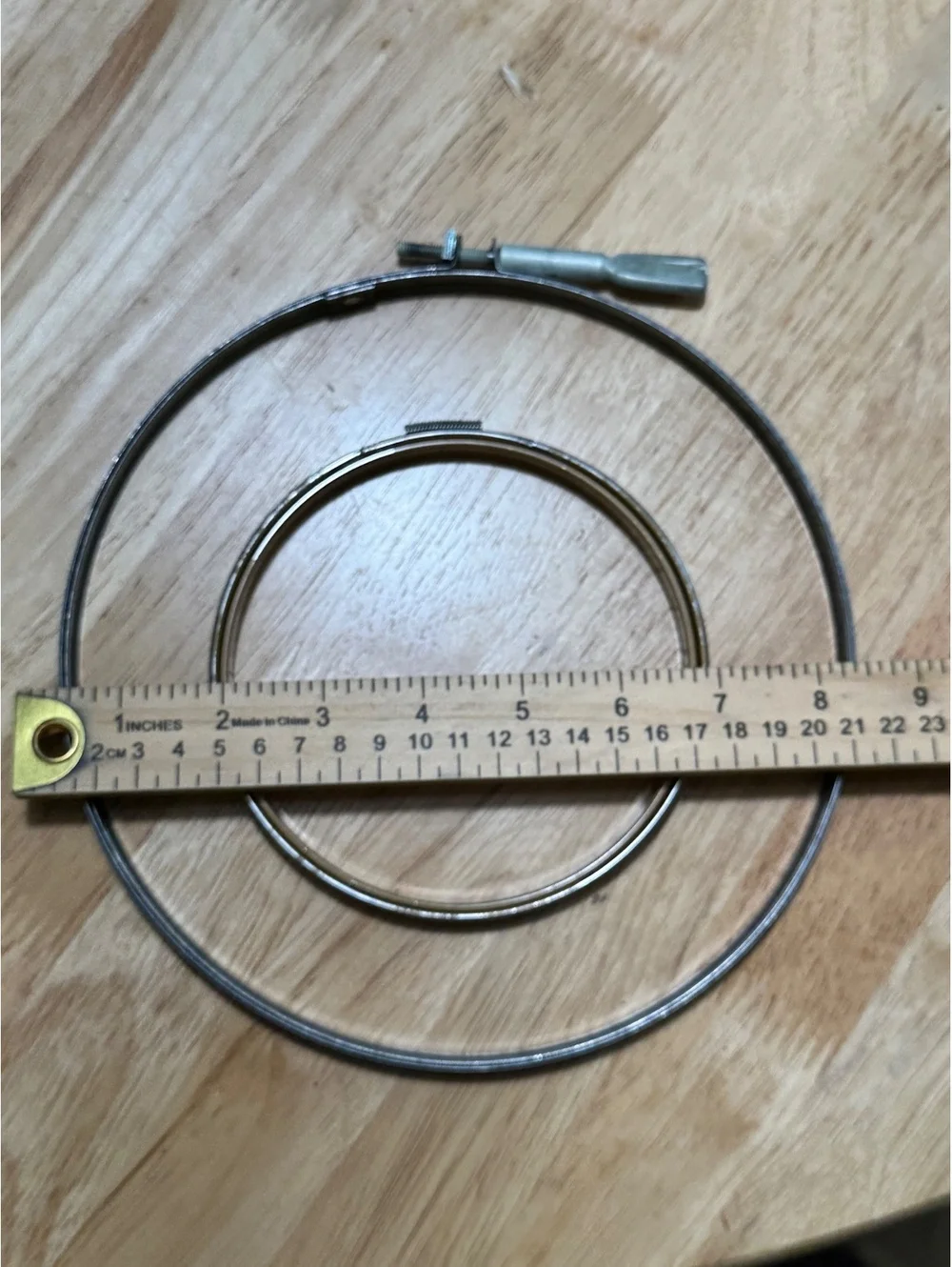 Vintage Metal Drum Tension Hoop embroidery hooops